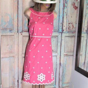 LILLY PULITZER VINTAGE DRESS Sz 12 PINK EXCEL COND